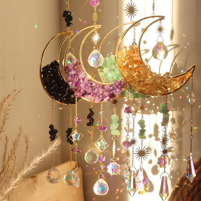 crystal moon pendant