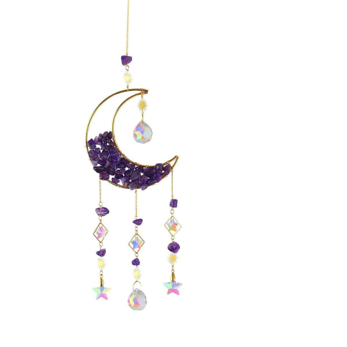 crystal moon pendant