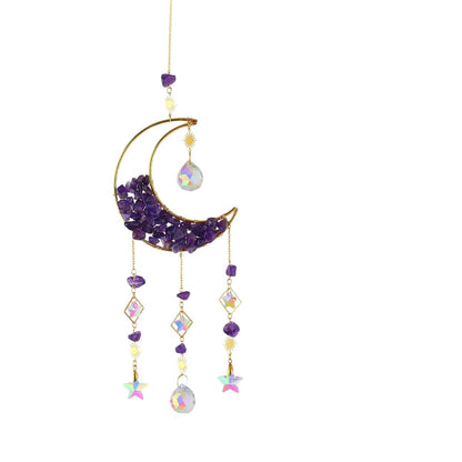 crystal moon pendant