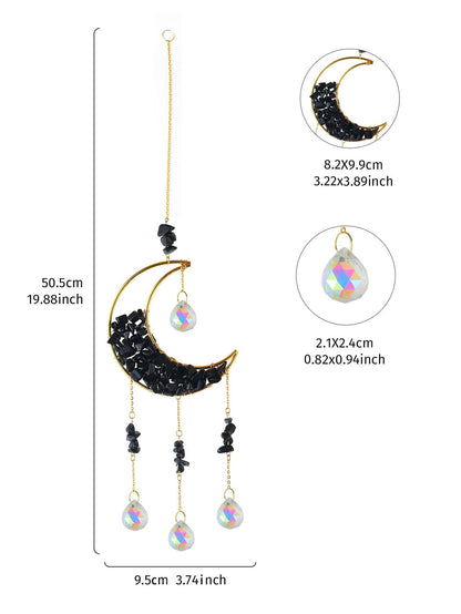 crystal moon pendant