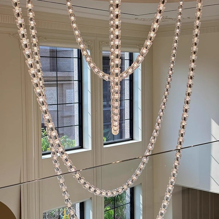 Crystal Necklace Chandelier LED Light