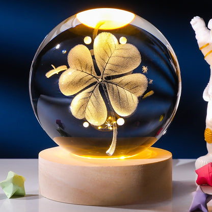 Crystal ornament lamp