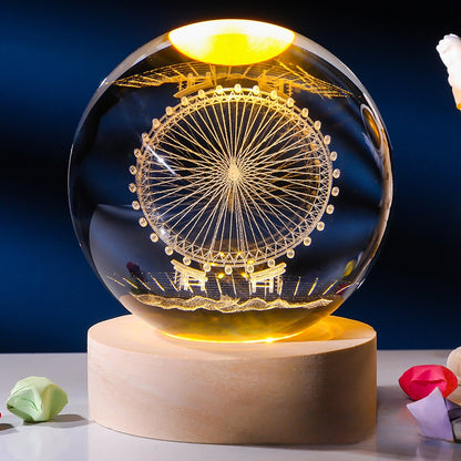 Crystal ornament lamp