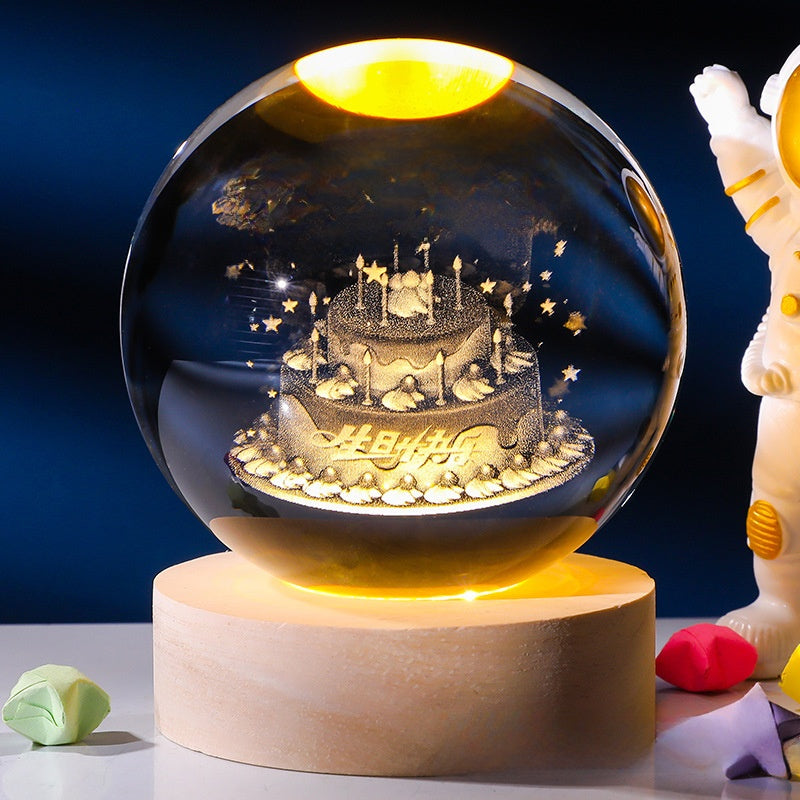 Crystal ornament lamp