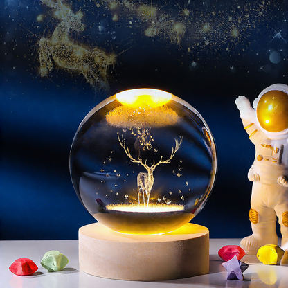 Crystal ornament lamp