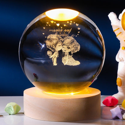 Crystal ornament lamp