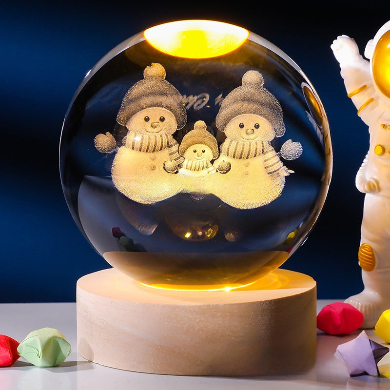 Crystal ornament lamp