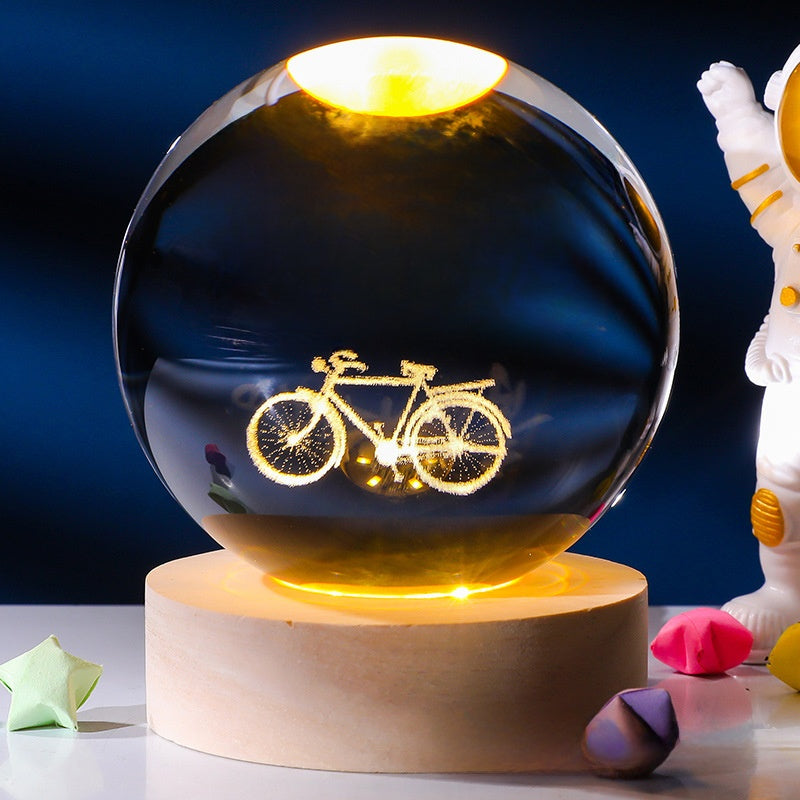 Crystal ornament lamp