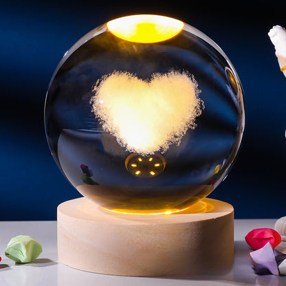 Crystal ornament lamp
