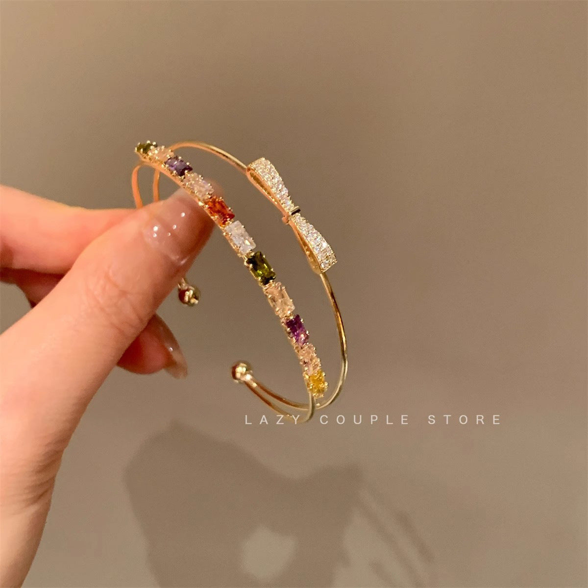 Crystal Pearl Couple Bracelet