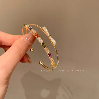 Crystal Pearl Couple Bracelet
