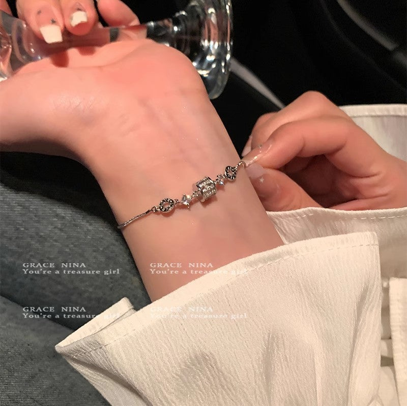 Crystal Pearl Couple Bracelet
