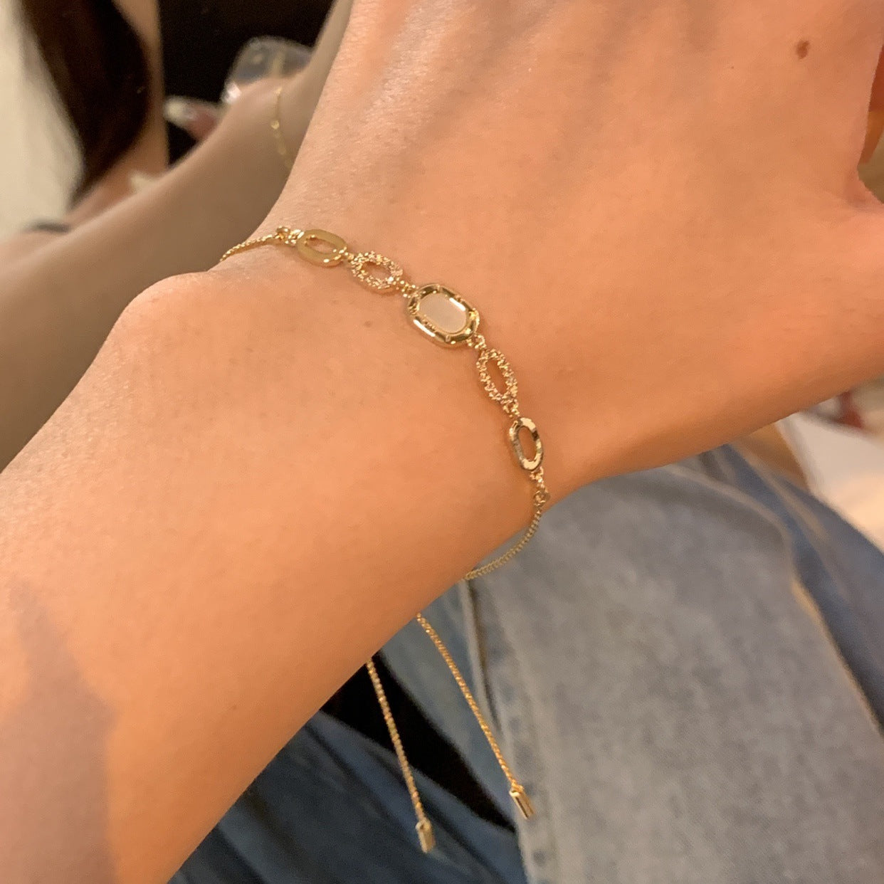 Crystal Pearl Couple Bracelet