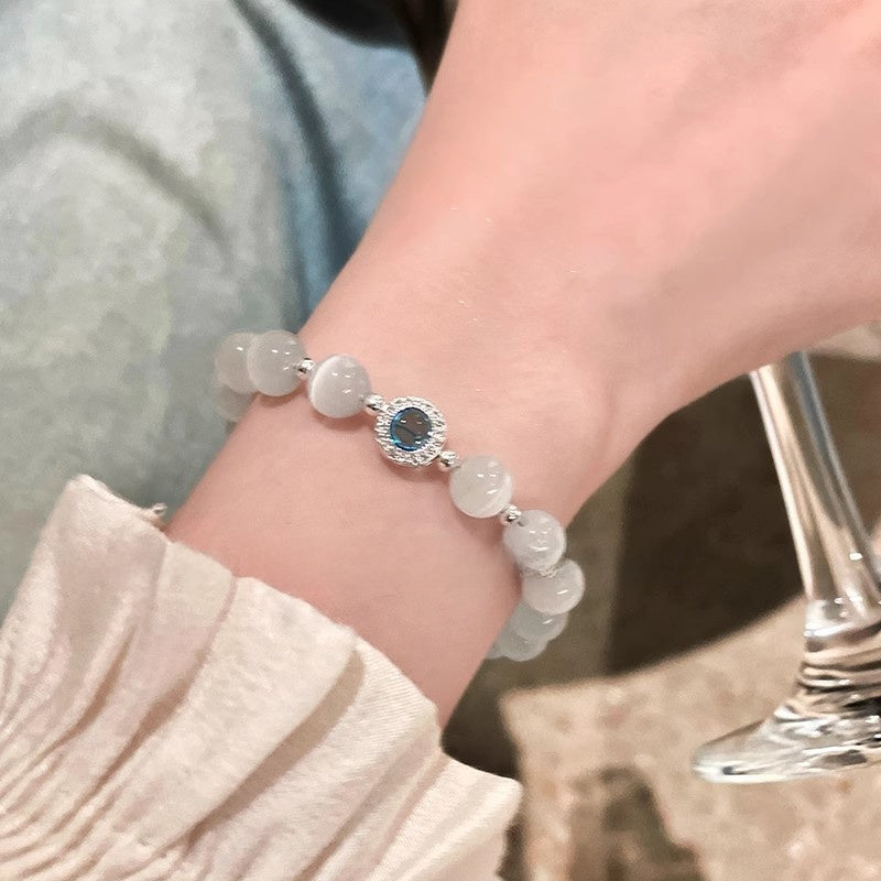 Crystal Pearl Couple Bracelet