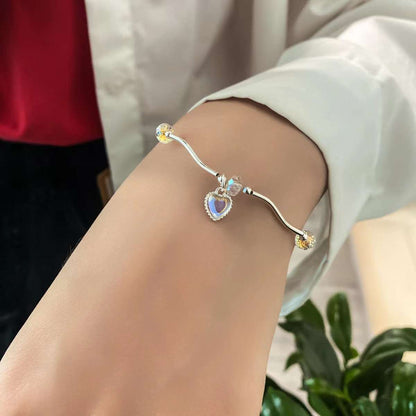 Crystal Pearl Couple Bracelet