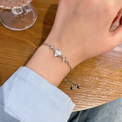Crystal Pearl Couple Bracelet