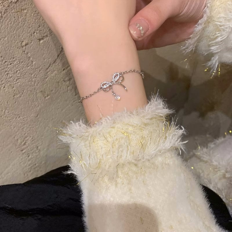 Crystal Pearl Couple Bracelet