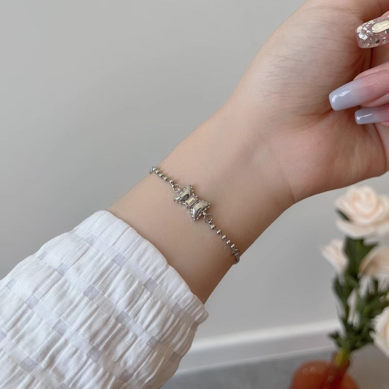 Crystal Pearl Couple Bracelet