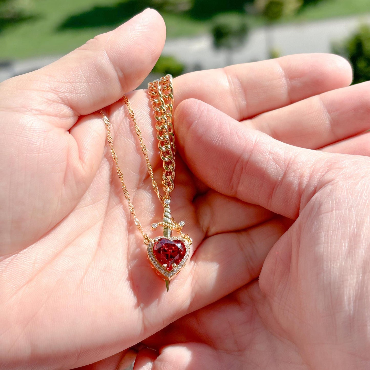 Crystal Pendant Necklace