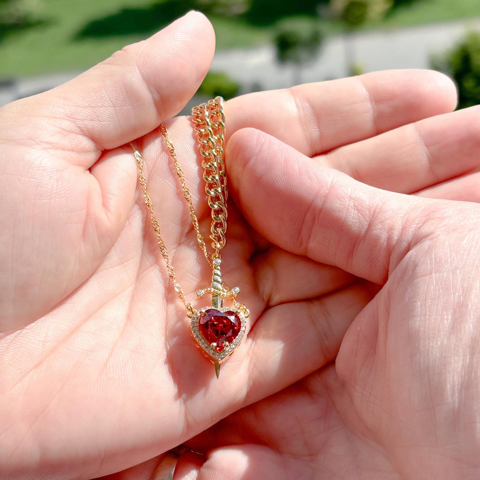 Crystal Pendant Necklace