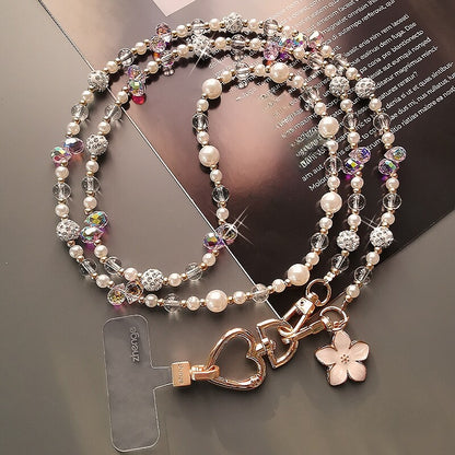 Crystal phone charm