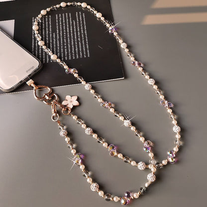 Crystal phone charm