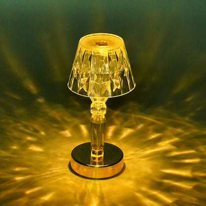Crystal Projection LED Table Lamp Night Light