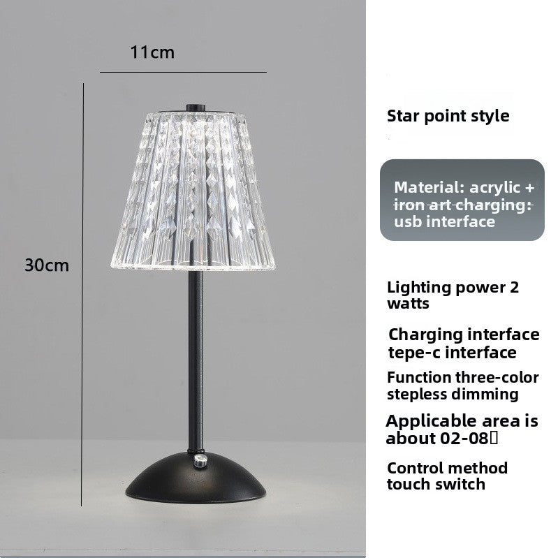 Crystal Retro Table Lamp