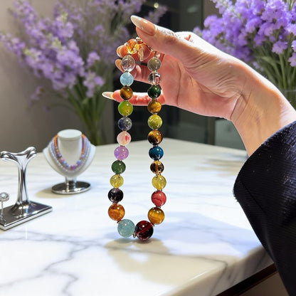 Crystal round-bead necklace