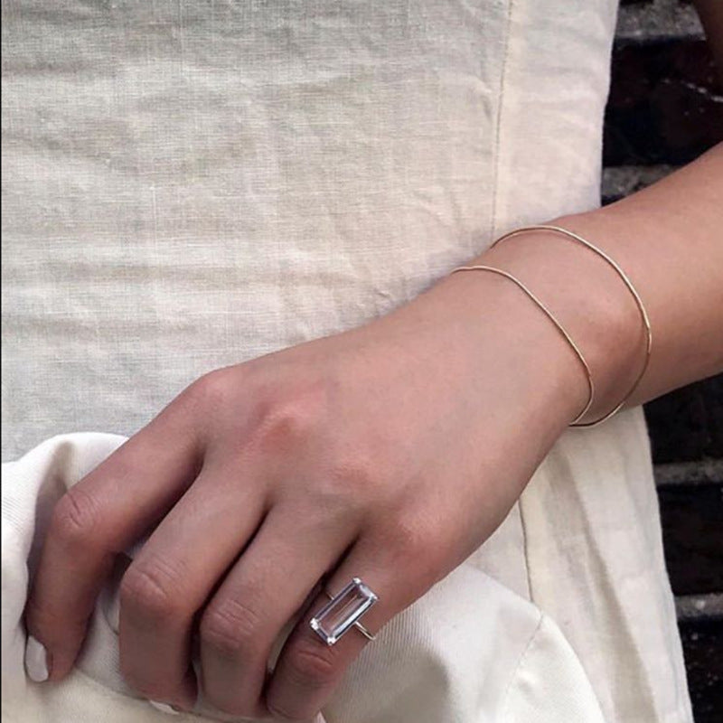 Crystal Square Ring