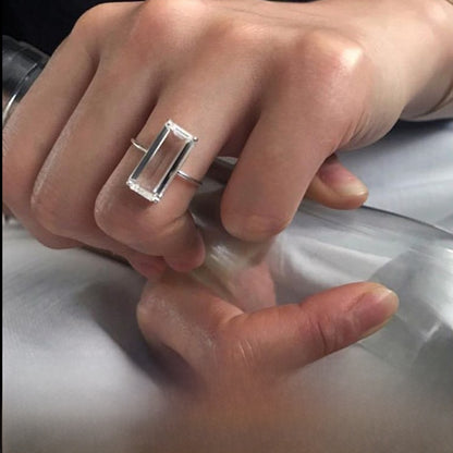 Crystal Square Ring