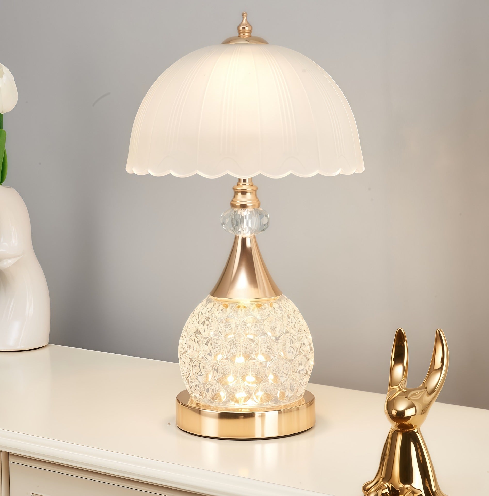 Crystal Table Lamp for Bedroom