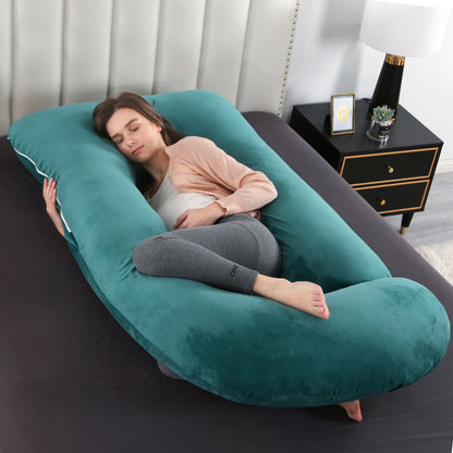 Crystal velvet G-shaped support pillow for waist