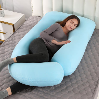 Crystal velvet G-shaped support pillow for waist