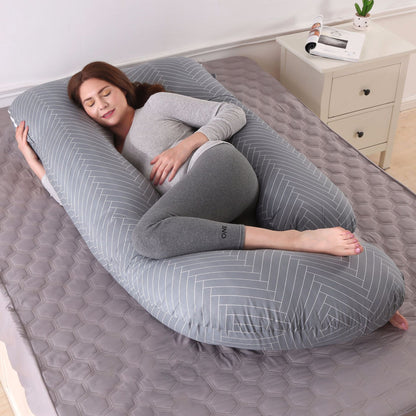 Crystal velvet G-shaped support pillow for waist