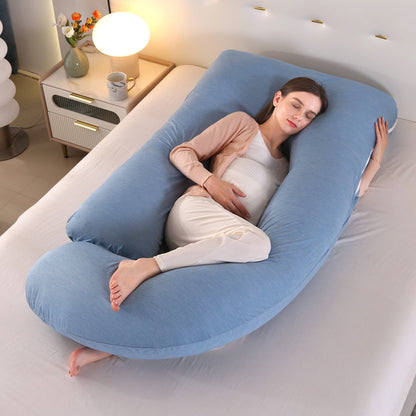 Crystal velvet G-shaped support pillow for waist