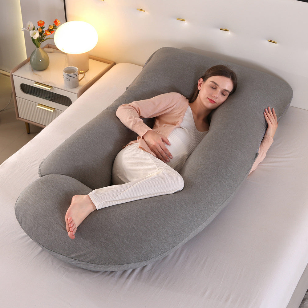 Crystal velvet G-shaped support pillow for waist