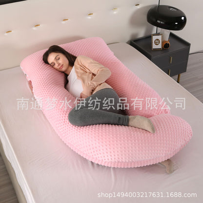 Crystal velvet G-shaped support pillow for waist