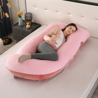 Crystal velvet G-shaped support pillow for waist