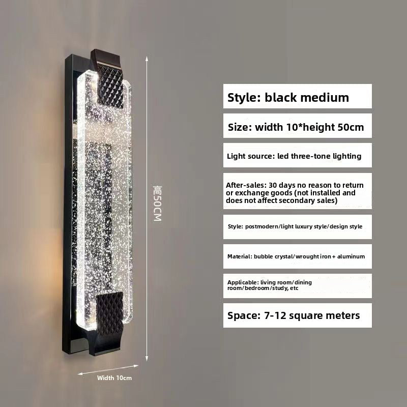Crystal Wall Lamp for Living Room Tv Background Wall