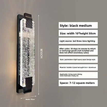 Crystal Wall Lamp for Living Room Tv Background Wall