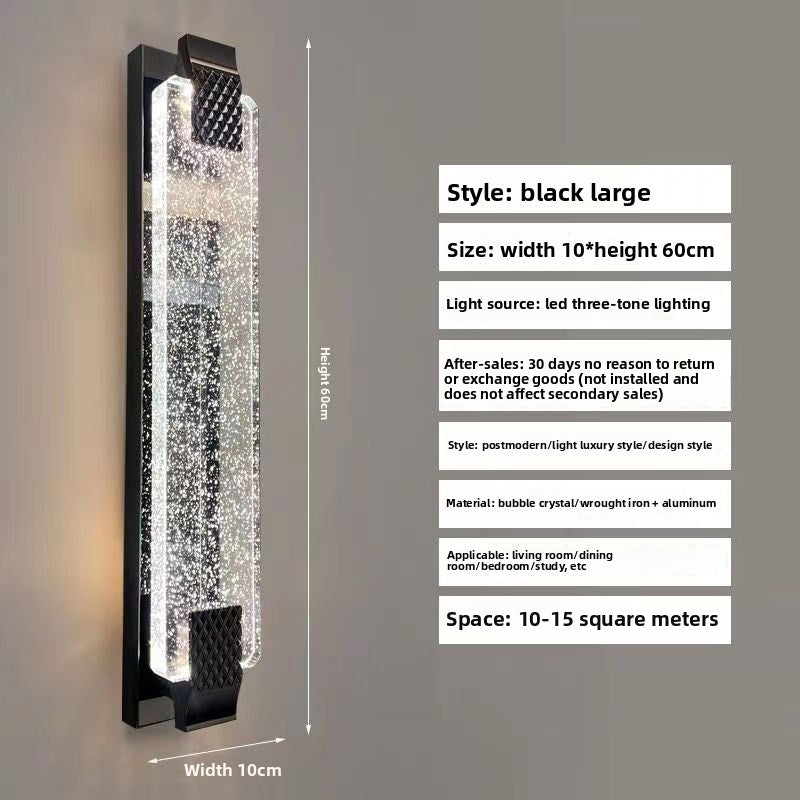 Crystal Wall Lamp for Living Room Tv Background Wall