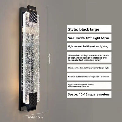 Crystal Wall Lamp for Living Room Tv Background Wall
