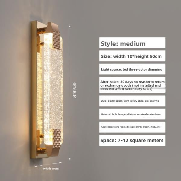 Crystal Wall Lamp LED Dimmable Lighting