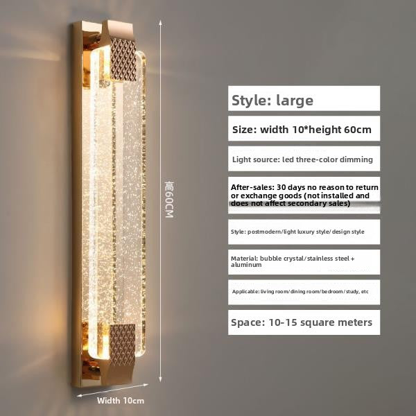 Crystal Wall Lamp LED Dimmable Lighting