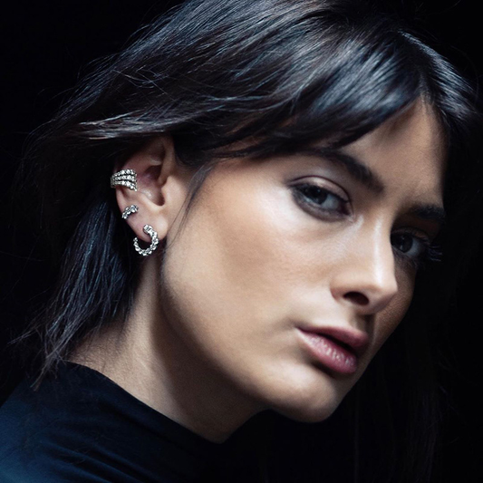 Crystal Zircon Clip On Ear Cuff
