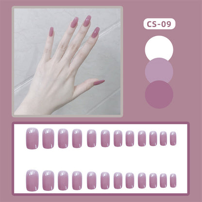 CS01-40 Wearing Nail Art Finished Nail Pieces Long Frosted Nail Pieces