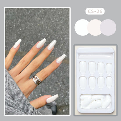 CS01-40 Wearing Nail Art Finished Nail Pieces Long Frosted Nail Pieces
