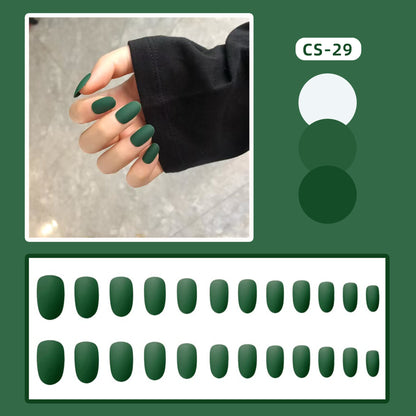 CS01-40 Wearing Nail Art Finished Nail Pieces Long Frosted Nail Pieces