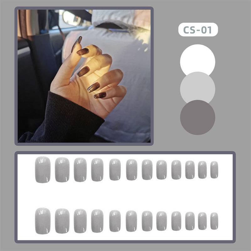 CS01-40 Wearing Nail Art Finished Nail Pieces Long Frosted Nail Pieces